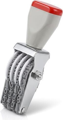 4 Digit Number Stamp Adjustable Number Stamps Multi- Functional Creative Price Tag Roller, Rubber Changeable Numerical Stamp in Saudi Arabia