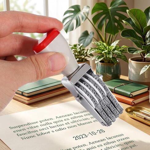 4 Digit Number Stamp Adjustable Number Stamps Multi- Functional Creative Price Tag Roller, Rubber Changeable Numerical Stamp in Saudi Arabia