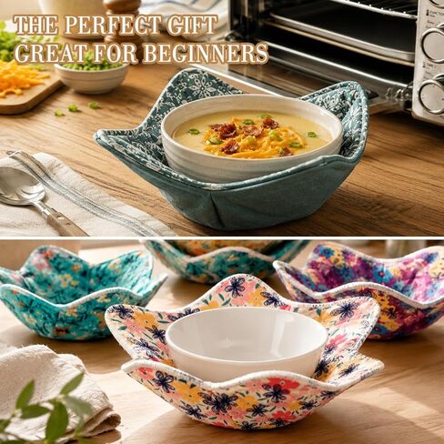 Bowl Cozy Template Cutting Ruler Set, 3 Sizes Acrylic Transparent Quilting Stencils for DIY Kitchen Hot Bowl Holders, Precision Cut On Fold Sewing Pattern (White) in Saudi Arabia