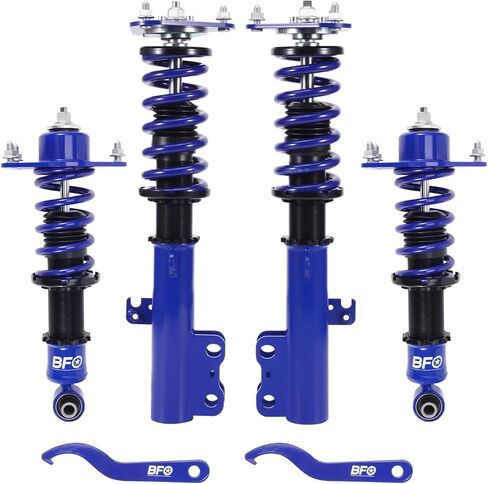 BFO Coilovers for Scion TC 2005-2010, Height Adjustable Full Coilovers Suspension Kit, Preset Damping Shock Absorber Struts, Lowering Kit Blue in Saudi Arabia