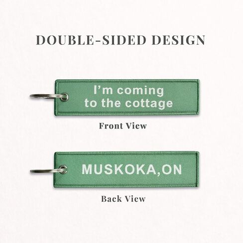 Hockey Romance Woven Keychain, Heated Double-Sided Key Tag, Rivalry Cottage Quote Merch Gift for Viewers and Fans in Kuwait