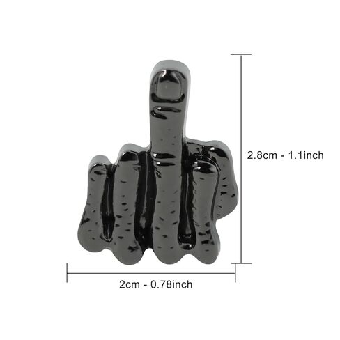 Finger License Plate Bolt Fasteners Decorative Modified Cars Motorcycle License Plate Screw Frame Mounting Kit Truck Vehicle Accessories 4 Pcs (Black) in Kuwait