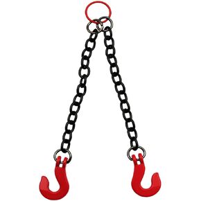 2 Pieces Toy Car Lifting Chain RC Car Accessories Metal Sling Chain with Hook Decorative Fitting Realistic Simulation Spare Parts Suitable, 2 Hook in Saudi Arabia