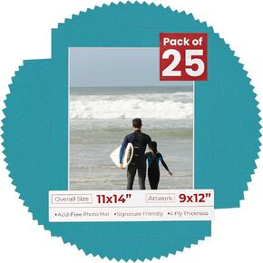 Brittany Blue Mat Board for 11x14 Frames - Fits 9x12 Photos - 1 Mat in Kuwait