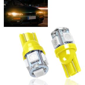 2PCS 194 LED Light Bulbs, License Plate Light Bulb, 6000K Super Bright 168 T10 2825 W5W LED Replacement Bulbs, 12V Bulb for Car Dome Map Door Courtesy License Plate Lights Lamp (White) in Kuwait