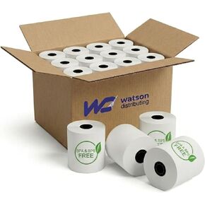 2 5/16" x 400' Thermal Paper Rolls for Gas Pumps, Phenol-Free (No BPA/BPS), CSO, 24 Rolls/Case (9,600 ft), Compatible with Gilbarco, Dresser Wayne, Ithaca, TPG in Saudi Arabia