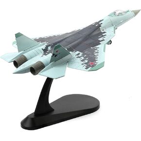 NUOTIE 1/100 SU-57 طائرة روسية Sukhoi Fighter Diecast مجموعة نماذج معدنية - نموذج ما قبل البناء لمجموعات المتحمسين للبالغين أو الهدايا in Kuwait