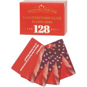 RAWILL US Citizenship Flash Cards 2026, Full Set of 128 USCIS Civics Questions & Answers - Illustrated Naturalization Study Guide (English) in Saudi Arabia