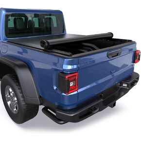 KUIPERAUTO Soft Roll-up Truck Bed Cover Compatible for 2020-2026 Jeep Gladiator JT Without Utility Track System 5FT Bed Tonneau Cover in Kuwait