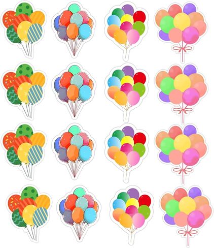 Balloons Planner Sticker,1 inch Calendar Labels for Scrapbooking DIY,Cute Party Balloons Sticker for Water Bottles,Gift,Laptop,Journaling,240 Pcs in Kuwait