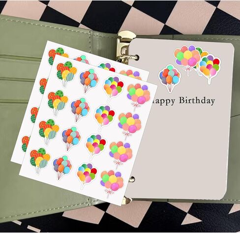 Balloons Planner Sticker,1 inch Calendar Labels for Scrapbooking DIY,Cute Party Balloons Sticker for Water Bottles,Gift,Laptop,Journaling,240 Pcs in Kuwait