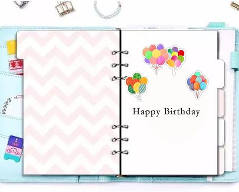 Balloons Planner Sticker,1 inch Calendar Labels for Scrapbooking DIY,Cute Party Balloons Sticker for Water Bottles,Gift,Laptop,Journaling,240 Pcs in Kuwait