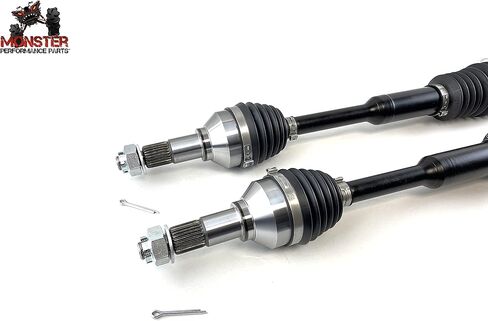 Monster XP Series Front CV Axles for Can-Am 705400952 705400953 Left & Right Telescoping Built Tough 4340 Chromoly Steel Direct Fit Factory Length with 4" of Travel in Kuwait