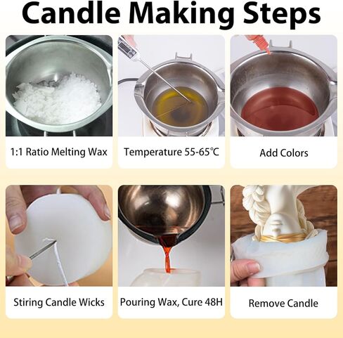 Blindfolded Lady Candle Mold, Braid Girl Maiden Shaped Portrait Aesthetic Woman Resin Casting Silicone Molds for Home Decor, Soap & Candle Making, DIY Epoxy Resin Craft Gift Mold in Saudi Arabia