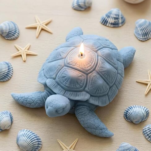Turtle Candle Mold Tortoise Candle Silicone Molds Sea Turtle Resin Casting Mold for Candles Making Aromatherapy Candles Handmade Wax Home Decor in Kuwait