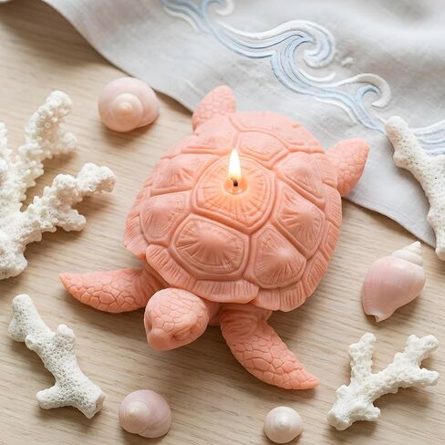 Turtle Candle Mold Tortoise Candle Silicone Molds Sea Turtle Resin Casting Mold for Candles Making Aromatherapy Candles Handmade Wax Home Decor in Kuwait