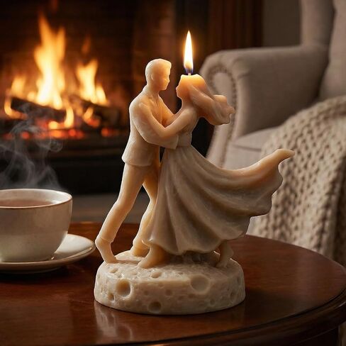 Dancing Couple Candle Molds Wedding Dancing Couple Silicone Candle Mold for Candles Making Resin Casting Aromatherapy Candles Handmade Wax Home Decor in Kuwait