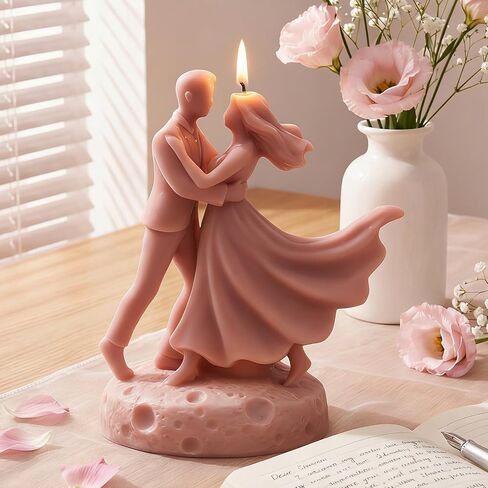 Dancing Couple Candle Molds Wedding Dancing Couple Silicone Candle Mold for Candles Making Resin Casting Aromatherapy Candles Handmade Wax Home Decor in Kuwait