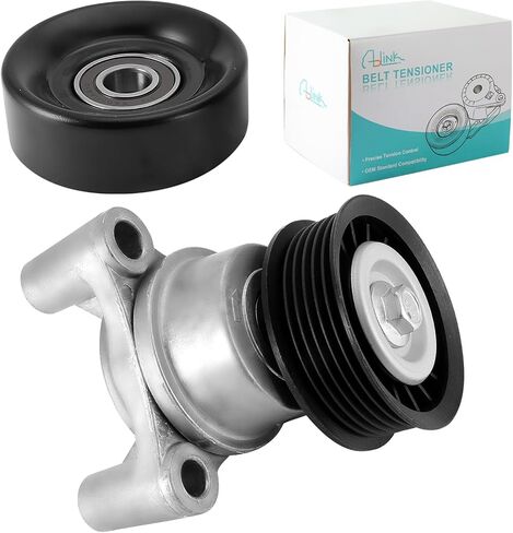 AULINK 39083 شداد الحزام وبكرة المهمل لسيارة Chevy Silverado 1500 2009-2013، لسيارة GMC Sierra 1500/2500 HD 2010-2013، لسيارة Cadillac Escalade 2009-2014، لسيارة Hummer H2 2009 4.8/5.3/6.0/6.2L 89397 12609719 in Kuwait