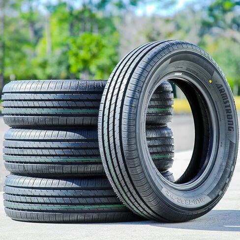Set of 4 (FOUR) Armstrong Blu-Trac PC All-Season Passenger Car Touring Radial Tires-185/65R14 185/65/14 185/65-14 86H Load Range SL 4-Ply BSW Black Side Wall UTQG 700AA in Kuwait