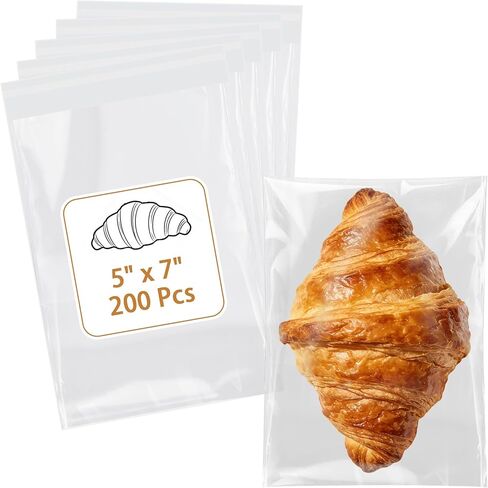 Cookie Bags with Seal, 400 Pcs (4x6 Inches) Self Sealing Cellophane Bag, Individual Clear Sealable Treat Packaging for Party Favors, Baked Goods, Snacks & Candy in Saudi Arabia