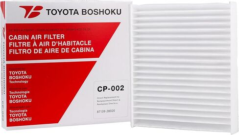 Toyota Boshoku (TB) Cabin Air Filter, Engineered as Direct Replacement of 87139-28020 Fits 2019-2025 Toyota RAV4 2.5L GAS; 2019-2025 RAV4 2.5L HYBRID; 2019-2026 Corolla 2.0L GAS in Saudi Arabia