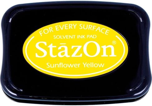 Tsukineko Full-Size StazOn Multi-Surface Inkpad, Sunflower Yellow in Kuwait