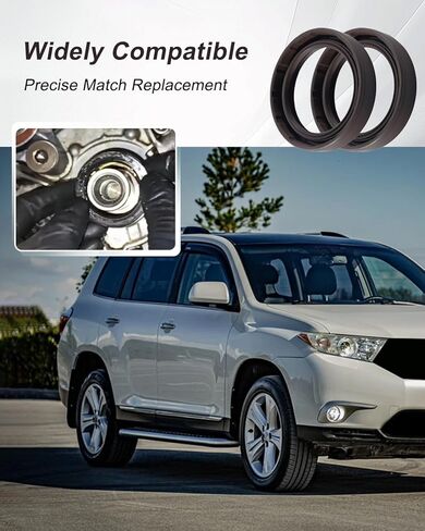 3 Pcs Camshaft & Crankshaft Oil Seals Set Fit for Toyota Avalon 1995-2004 Camry 1988-2006 Highlander 2001-2010 Lexus RX300 1999-2003 ES300 Replace 90311-38034 90311-40022 9031138034 9031140022 in Saudi Arabia