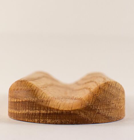 Solid Oak Single Pen Tray, Minimalist Desk Organizer, Natural Wood, Handcrafted, Precision Angled Channel in Saudi Arabia
