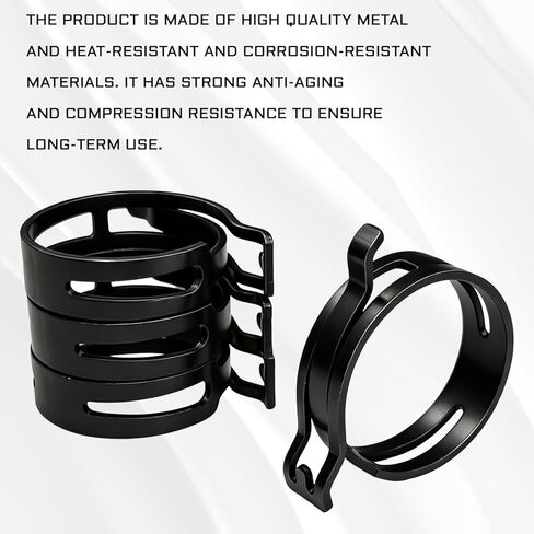4PCS Upper & Lower Radiator Hose Clamps for Honda, Professional Hose Clamp Kit Compatible with Honda Accord Civic CR-V Odyssey Element Pilot Prelude S-2000 Replace 19511-PH7-003 19511PH7003 in Saudi Arabia