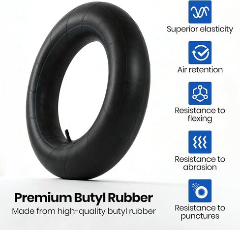 جرار AR-PRO 7.5/8.5/9.5-L14/L15 للجرارات شديدة التحمل وأنبوب داخلي مع ساق صمام TR15 - أنبوب إطار مطاط بوتيل ممتاز متعدد الملاءمة - عبوتان in Kuwait