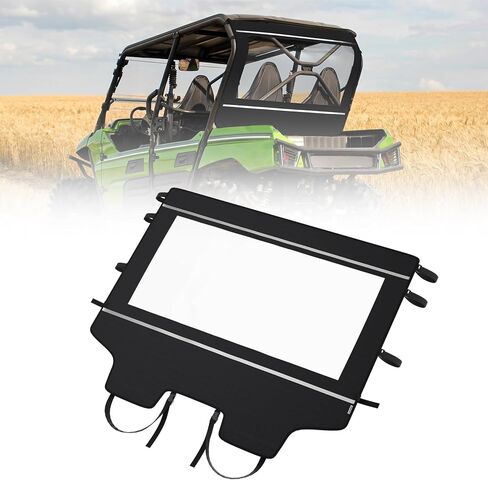 Oumurs TERYX Soft Rear Windshield, Back Dust Panel UTV Rear Window Compatible with KAWASAKI TERYX 4 800 (2013-2023) Rainproof Back Windshield Accessories for TERYX in Saudi Arabia