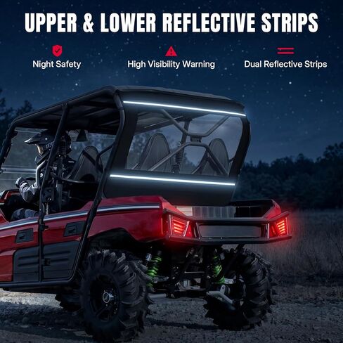 Oumurs TERYX Soft Rear Windshield, Back Dust Panel UTV Rear Window Compatible with KAWASAKI TERYX 4 800 (2013-2023) Rainproof Back Windshield Accessories for TERYX in Saudi Arabia