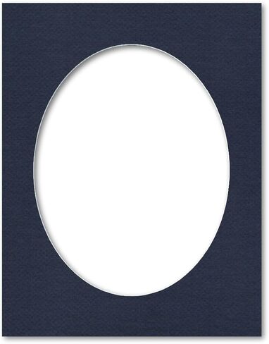 14x18 Matting for 11x14 Oval Photograph or Artwork 4-Ply Bevel Cut Acid Free Matboard for Picture framing (Antique White) in Kuwait