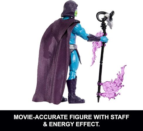 Masters of the Universe Feature Figure Havoc Staff Attack Skeletor, Twist & Release Action Move, 5.5 Inch & Accessory, 2026 Movie Accurate Villain Toy in Saudi Arabia