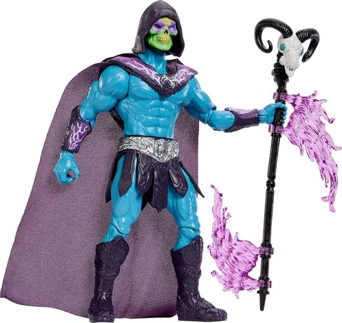 Masters of the Universe Feature Figure Havoc Staff Attack Skeletor, Twist & Release Action Move, 5.5 Inch & Accessory, 2026 Movie Accurate Villain Toy in Saudi Arabia