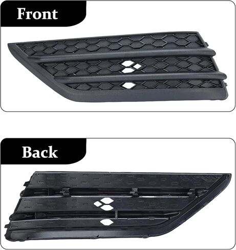 Front Fog Light Cover Compatible with 2016-2018 Honda Pilot Black Bumper Grille Cap Trim Set Replacement Parts (Left and Right) in Saudi Arabia