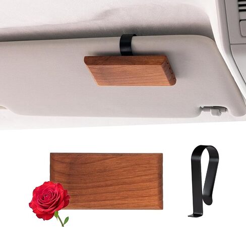 Yuoyar Wood Car Scents Air Freshener Visor Clips Diffuser Odors Eliminator (coconut-scented, 1 Pack) in Kuwait