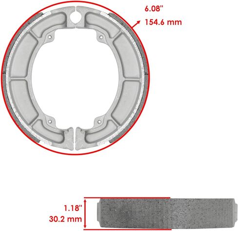Replacement For Rear Brake Shoes For Kawasaki KLF250 Bayou 250 2003 2004 05 06 07 08 09 10 2011 Mod-C26C-16879 in Kuwait