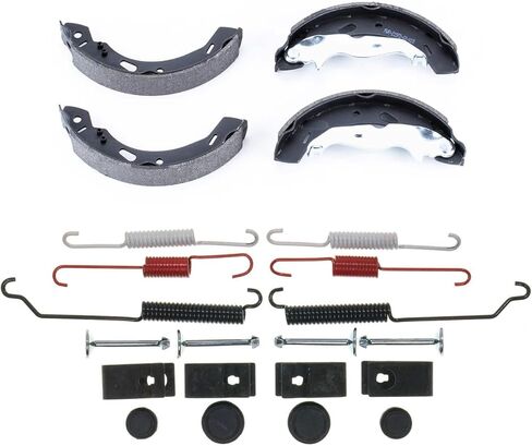 PowerStop Rear Service Brake Shoes for Ford Fiesta 2011-19 - Service Brake Shoe Replacement with Hardware, SSH984L in Kuwait