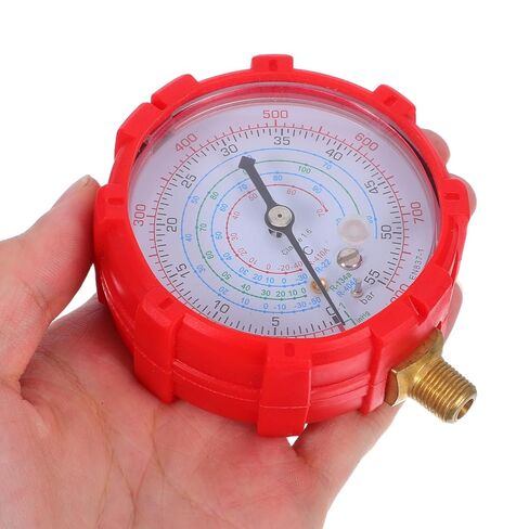 NUOBESTY Car Air Conditioner Pressure Gauge Set with High and Low Pressure HVAC Manifold Gauges and Hoses for Automotive Ac Maintenance and Refrigerant Charging in Kuwait