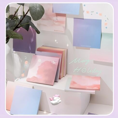 50 Sheets Double-Sided Scrapbook Paper 3.15 x 3.15 In, Colorful Decorative Printer Pastel Watercolor Printer Paper - Patterend Cardstock for Crafts, Letter Writing & Stationery in Kuwait