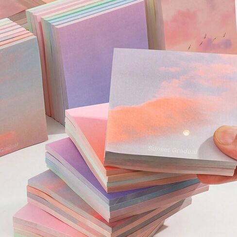 50 Sheets Double-Sided Scrapbook Paper 3.15 x 3.15 In, Colorful Decorative Printer Pastel Watercolor Printer Paper - Patterend Cardstock for Crafts, Letter Writing & Stationery in Kuwait