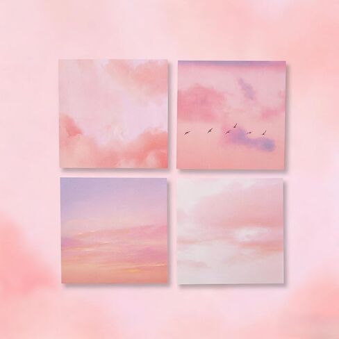50 Sheets Double-Sided Scrapbook Paper 3.15 x 3.15 In, Colorful Decorative Printer Pastel Watercolor Printer Paper - Patterend Cardstock for Crafts, Letter Writing & Stationery in Kuwait