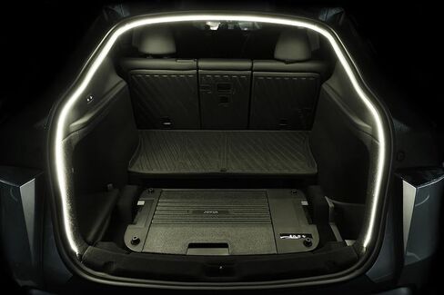 JOWUA Tesla Model Y Trunk Ambient Light - 10.5ft COB LED Strip with Magnetic Auto-Switch, 5-Level Brightness & 200W 3-in-1 Type-C Car Charger Hub (5500K Pure White) in Saudi Arabia