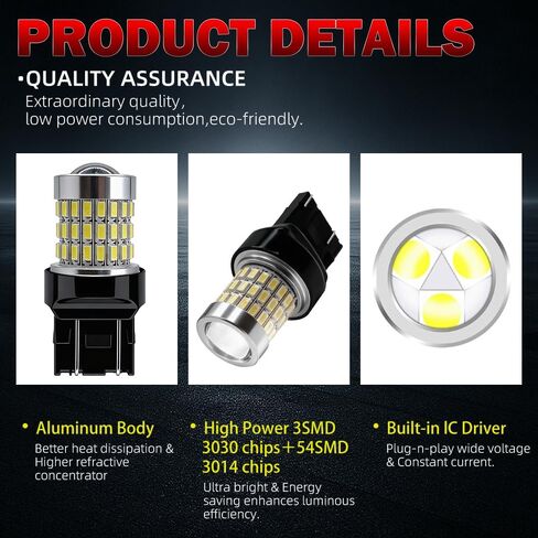 7443 7444 7440 T20 Light Bulbs For 2012-2021 Honda Civic Front Turn Signal Lights & 2009-2021 Honda Civic Rear Turn Signal Lights, 6000LM 360% Brightness, 6000K White, Plug And Play, Pack of 2 in Saudi Arabia