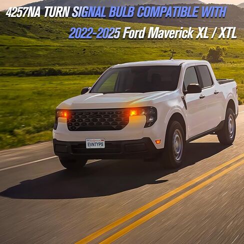مصابيح هالوجين 12 فولت OEM قياسية 4257NA أصفر كهرماني مناسب لملحقات 2022-2024 Ford Maverick XL/XLT/Lariat، لـ F-150 2019-2023، F-250/F-350 Super Duty 2017-2024، حزمة من 2 in Kuwait