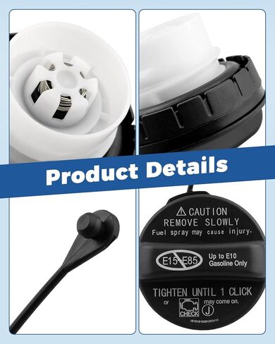 Fuel Tank Filler Cap Fit for Toyota Camry RAV4 Corolla Tacoma Highlander Tundra Sienna Sequoia Avalon Replace 77300-07040 in Saudi Arabia