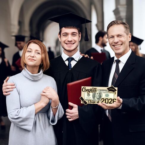 Graduation Gifts 2026 Money Holder for Her Him, Wooden Class of 2026 Graduation Cash Holder, Money Envelopes Box for Cash Gifts for College High School in Saudi Arabia