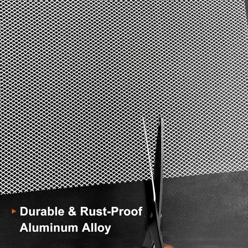 2-Pack Silver Aluminum Grill Mesh 8" x 13", 0.016" Thick Metal Screen with 0.12" x 0.16" Micro Holes, Flexible Grille Insert for Automotive Bumper, DIY Home Vents and Craft Projects in Saudi Arabia